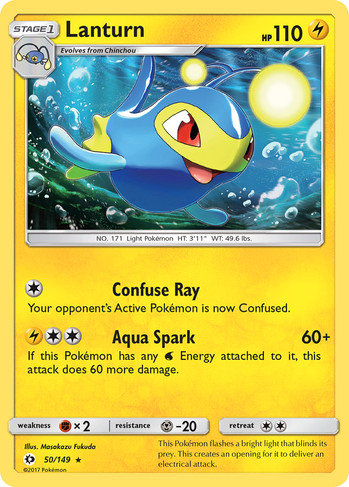 Pokemon | Lanturn (50/149) [Sun & Moon: Base Set] | The Nerd Merchant