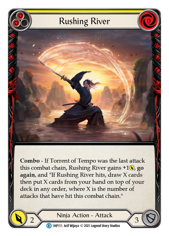 Flesh and Blood TCG | Rushing River (Yellow) [1HP111] (History Pack 1) | The Nerd Merchant