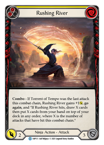 Flesh and Blood TCG | Rushing River (Yellow) [1HP111] (History Pack 1) | The Nerd Merchant