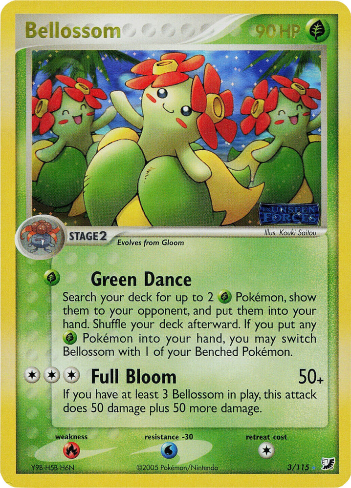 Pokemon | Bellossom (3/115) (Stamped) [EX: Unseen Forces] | The Nerd Merchant