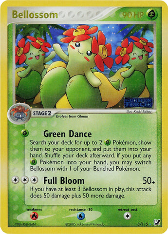 Pokemon | Bellossom (3/115) (Stamped) [EX: Unseen Forces] | The Nerd Merchant