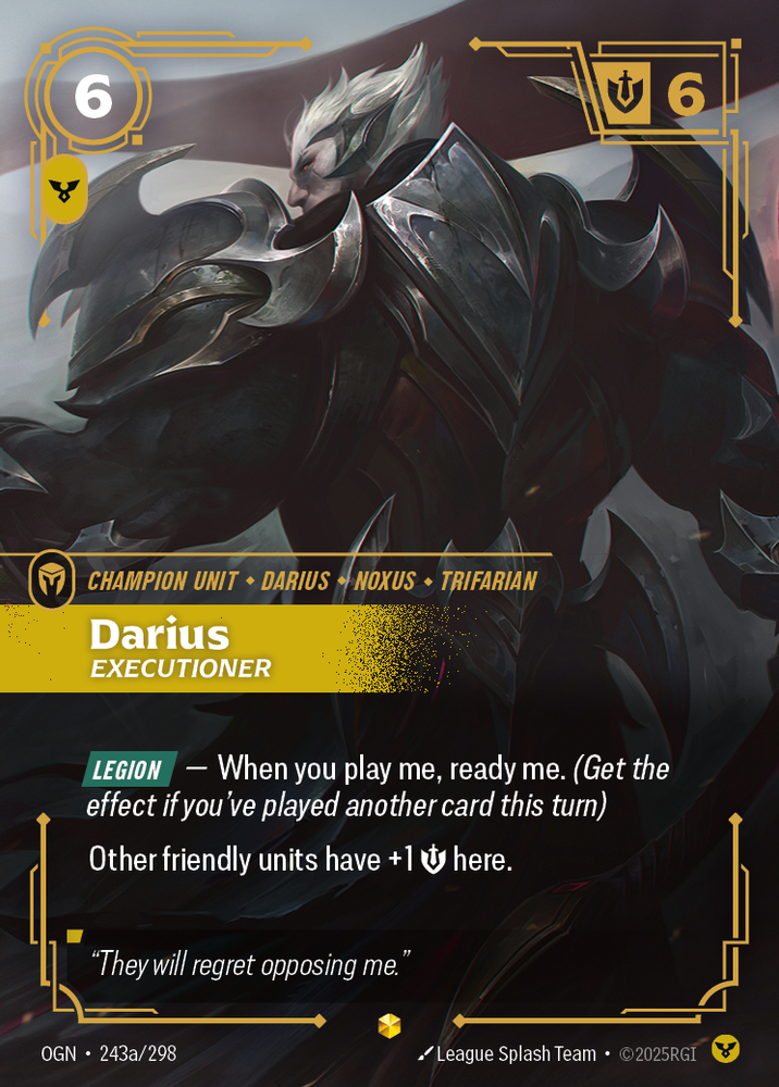 Darius, Executioner (Alt Foil) - Origins #243