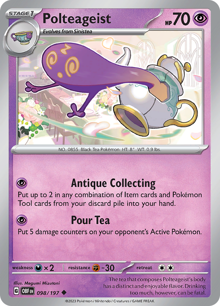 Pokemon | Polteageist (098/197) [Scarlet & Violet: Obsidian Flames] | The Nerd Merchant
