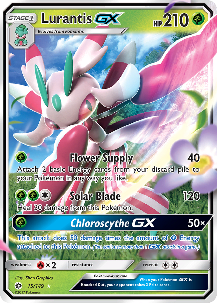 Pokemon | Lurantis GX (15/149) [Sun & Moon: Base Set] | The Nerd Merchant