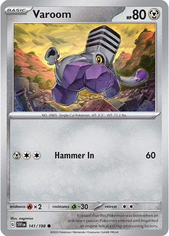 Pokemon | Varoom (141/198) [Scarlet & Violet: Base Set] | The Nerd Merchant