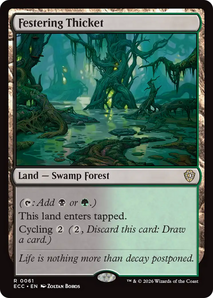 Magic | Festering Thicket [Lorwyn Eclipsed Commander] | The Nerd Merchant