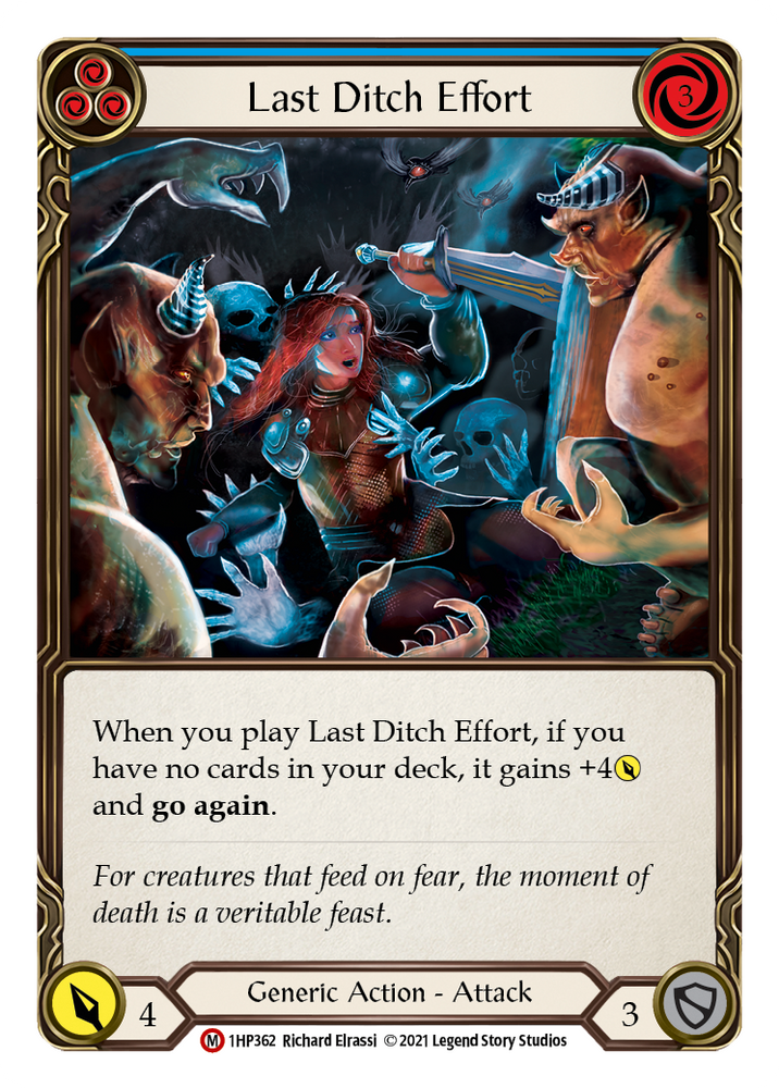 Flesh and Blood TCG | Last Ditch Effort [1HP362] (History Pack 1) | The Nerd Merchant