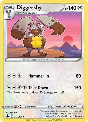 Pokemon | Diggersby (215/264) [Sword & Shield: Fusion Strike] | The Nerd Merchant
