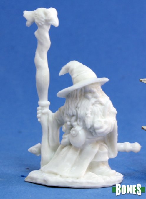 Reaper 77075: Khael Stonekindle, Dwarf Wizard Bones Classic