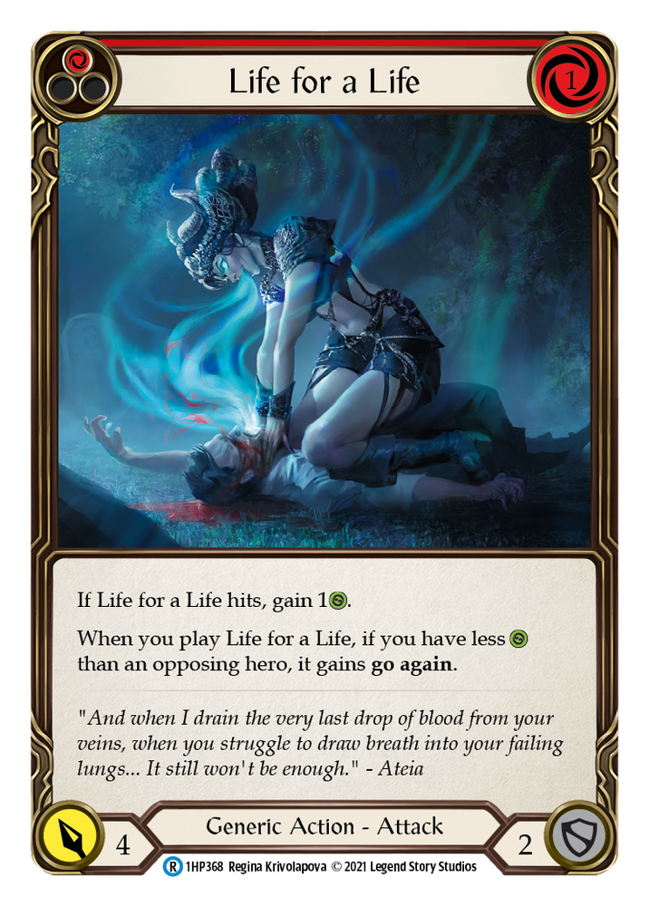 Flesh and Blood TCG | Life for a Life (Red) [1HP368] (History Pack 1) | The Nerd Merchant