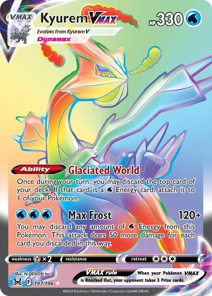 Pokemon | Kyurem VMAX (197/196) [Sword & Shield: Lost Origin] | The Nerd Merchant