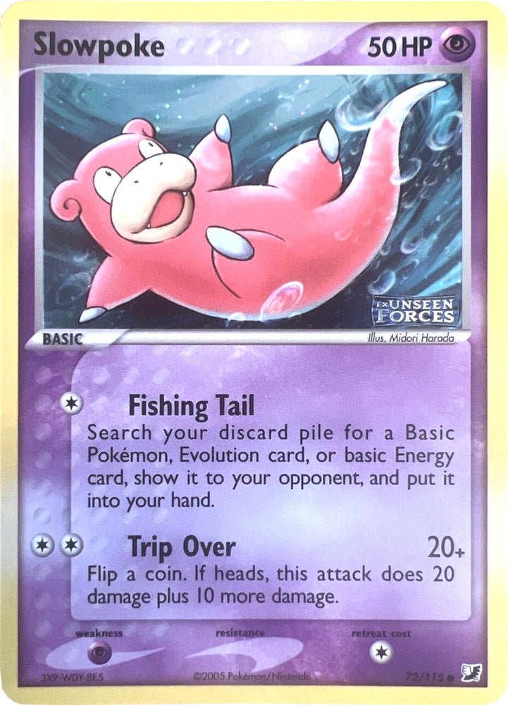 Pokemon | Slowpoke (72/115) (Stamped) [EX: Unseen Forces] | The Nerd Merchant