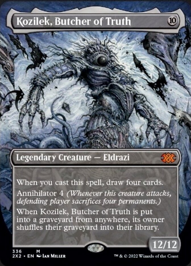 Magic | Kozilek, Butcher of Truth (Borderless Alternate Art) [Double Masters 2022] | The Nerd Merchant
