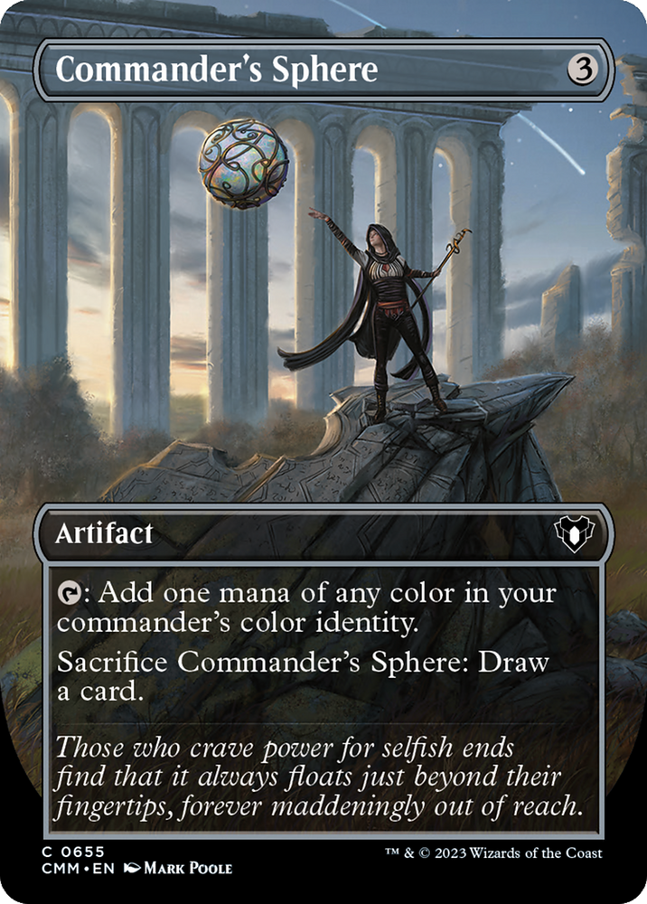 Magic | Commander's Sphere (Borderless Alternate Art) [Commander Masters] | The Nerd Merchant