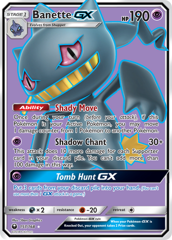 Pokemon | Banette GX (157/168) [Sun & Moon: Celestial Storm] | The Nerd Merchant