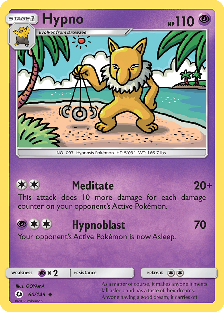 Pokemon | Hypno (60/149) [Sun & Moon: Base Set] | The Nerd Merchant
