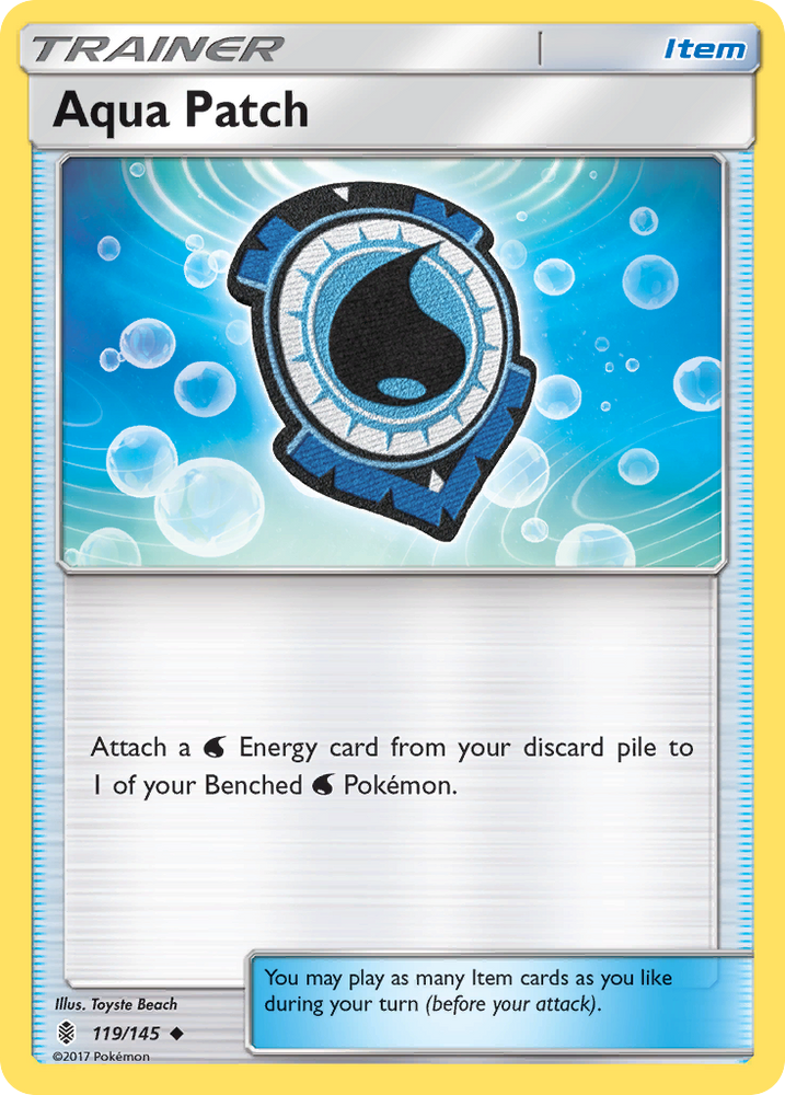Pokemon | Aqua Patch (119/145) [Sun & Moon: Guardians Rising] | The Nerd Merchant