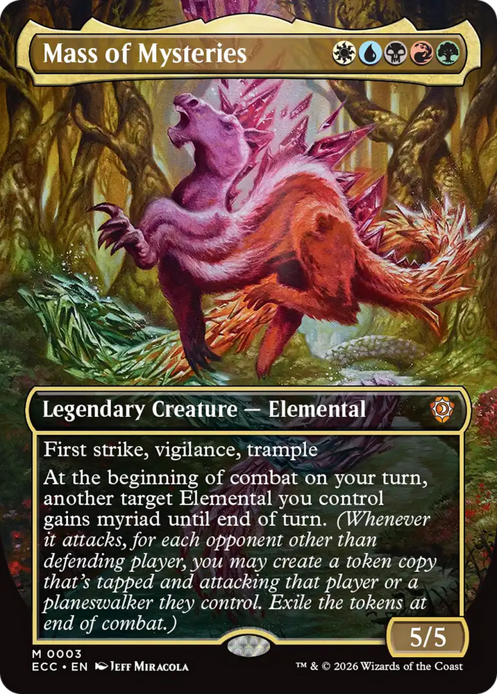 Magic | Mass of Mysteries (Borderless) [Lorwyn Eclipsed Commander] | The Nerd Merchant