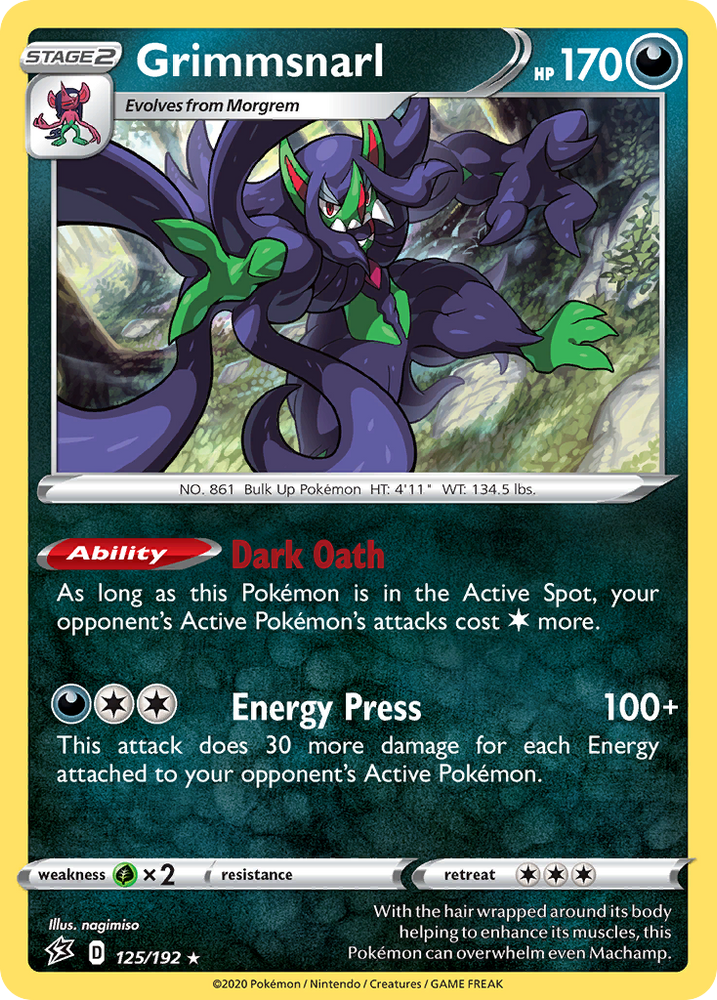 Pokemon | Grimmsnarl (125/192) [Sword & Shield: Rebel Clash] | The Nerd Merchant