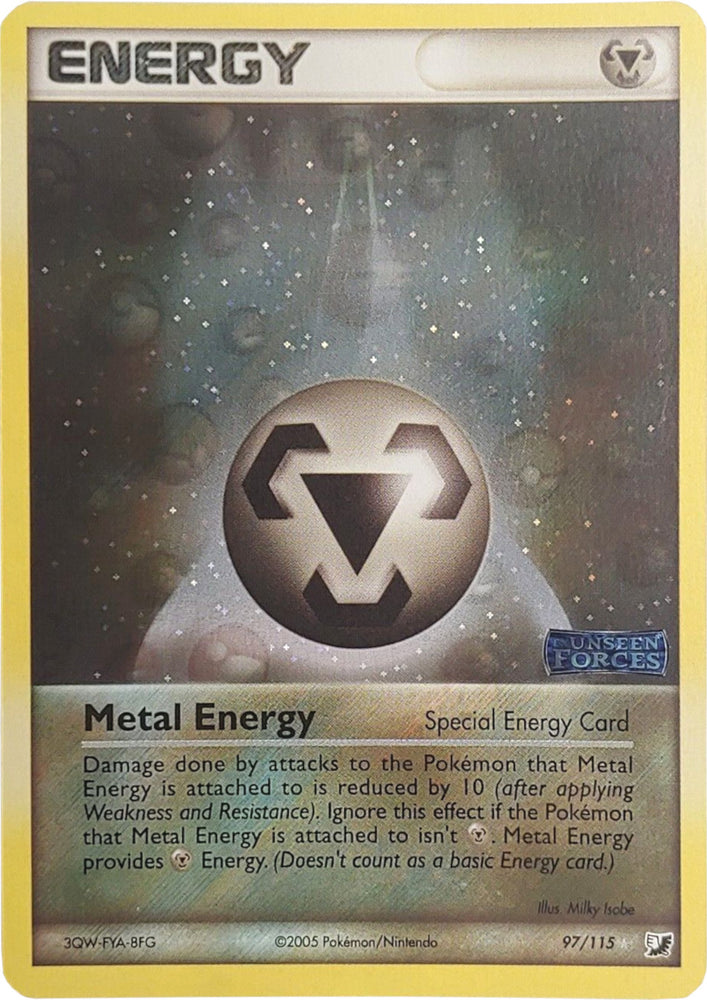 Pokemon | Metal Energy (97/115) (Stamped) [EX: Unseen Forces] | The Nerd Merchant