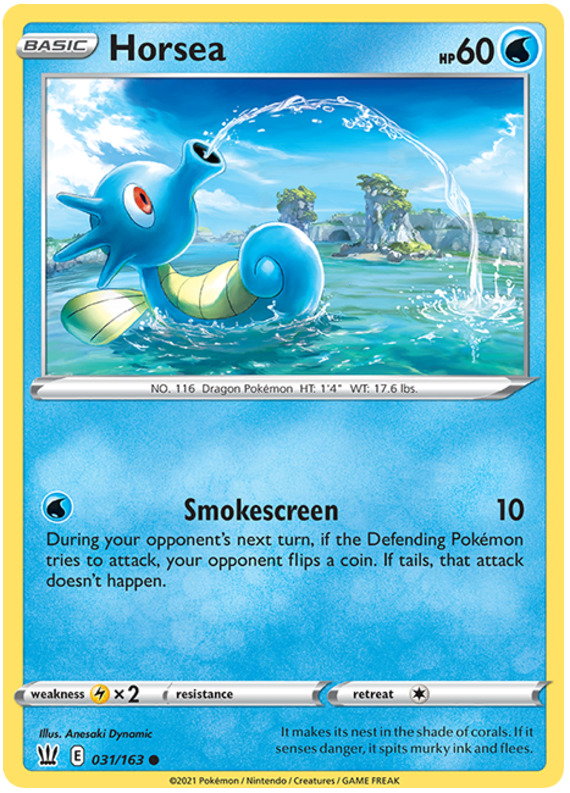 Pokemon | Horsea (031/163) [Sword & Shield: Battle Styles] | The Nerd Merchant