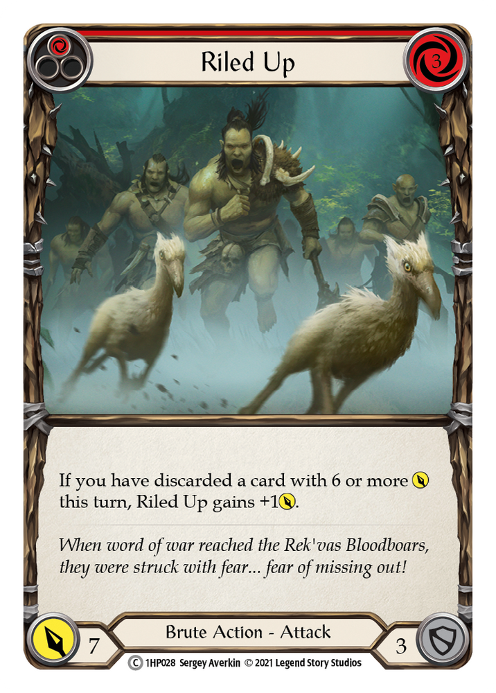 Flesh and Blood TCG | Riled Up (Red) [1HP028] (History Pack 1) | The Nerd Merchant