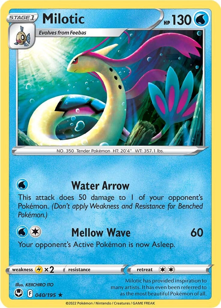 Pokemon | Milotic (040/195) [Sword & Shield: Silver Tempest] | The Nerd Merchant