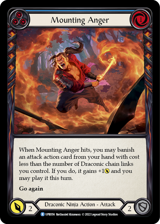 Flesh and Blood TCG | Mounting Anger (Blue) [UPR056] (Uprising) | The Nerd Merchant