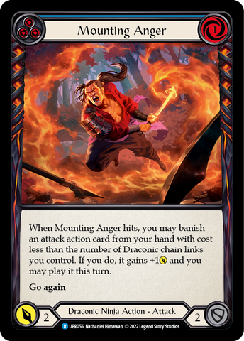 Flesh and Blood TCG | Mounting Anger (Blue) [UPR056] (Uprising) | The Nerd Merchant
