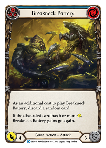 Flesh and Blood TCG | Breakneck Battery (Blue) [1HP018] (History Pack 1) | The Nerd Merchant