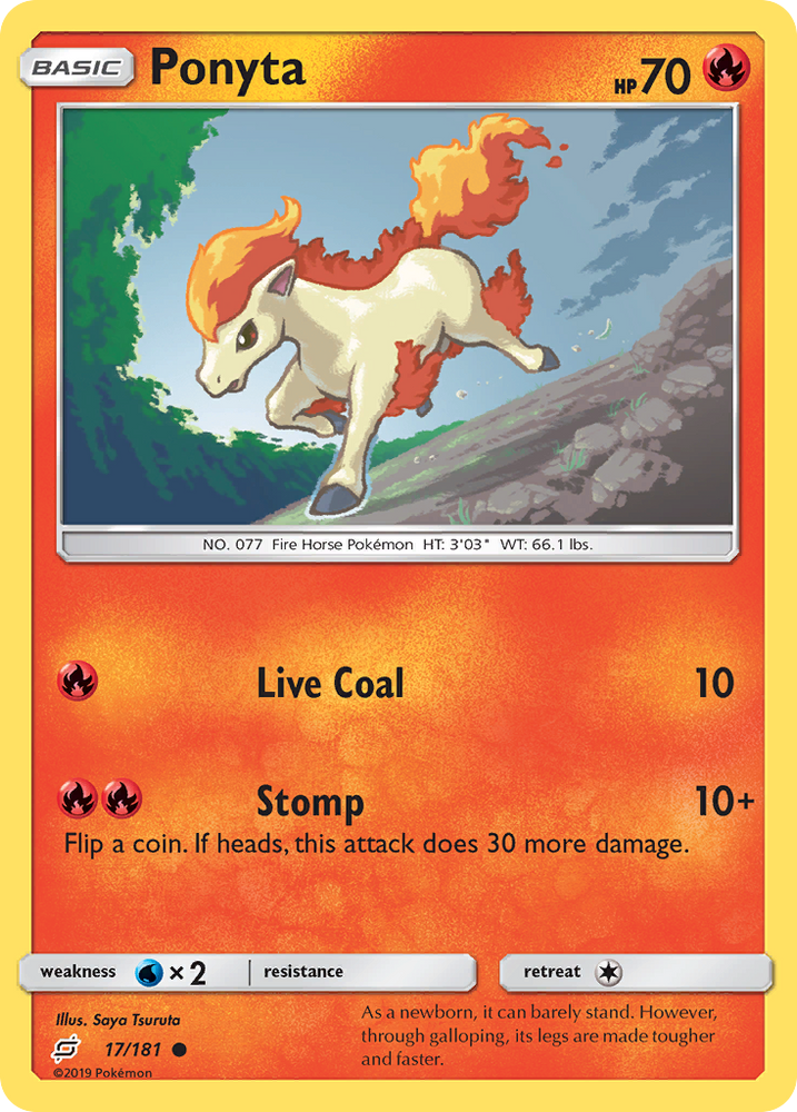 Pokemon | Ponyta (17/181) [Sun & Moon: Team Up] | The Nerd Merchant