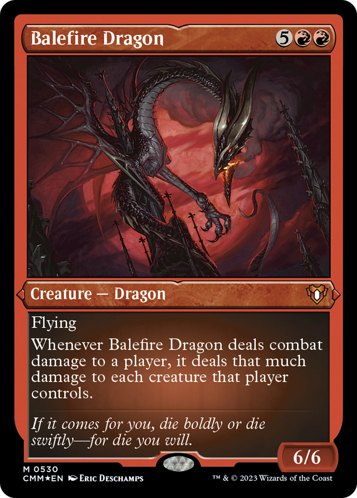 Magic | Balefire Dragon (Foil Etched) [Commander Masters] | The Nerd Merchant