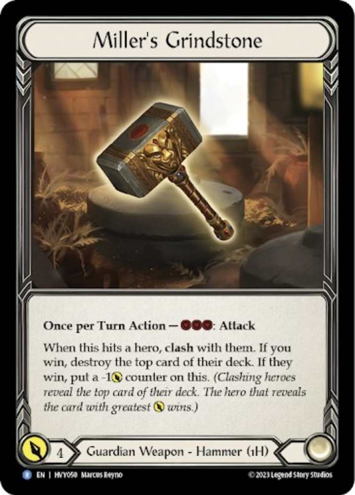 Flesh and Blood TCG | Miller's Grindstone [HVY050] (Heavy Hitters) | The Nerd Merchant