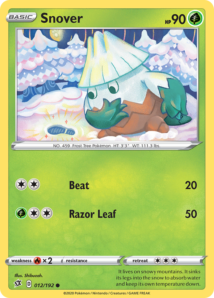 Pokemon | Snover (012/192) [Sword & Shield: Rebel Clash] | The Nerd Merchant