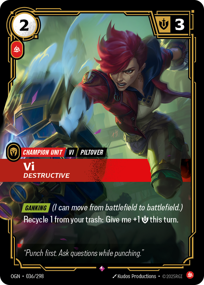 Vi, Destructive (Foil) - Origins #36