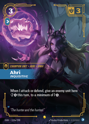 Ahri, Inquisitive (Alt Foil) - Origins #119