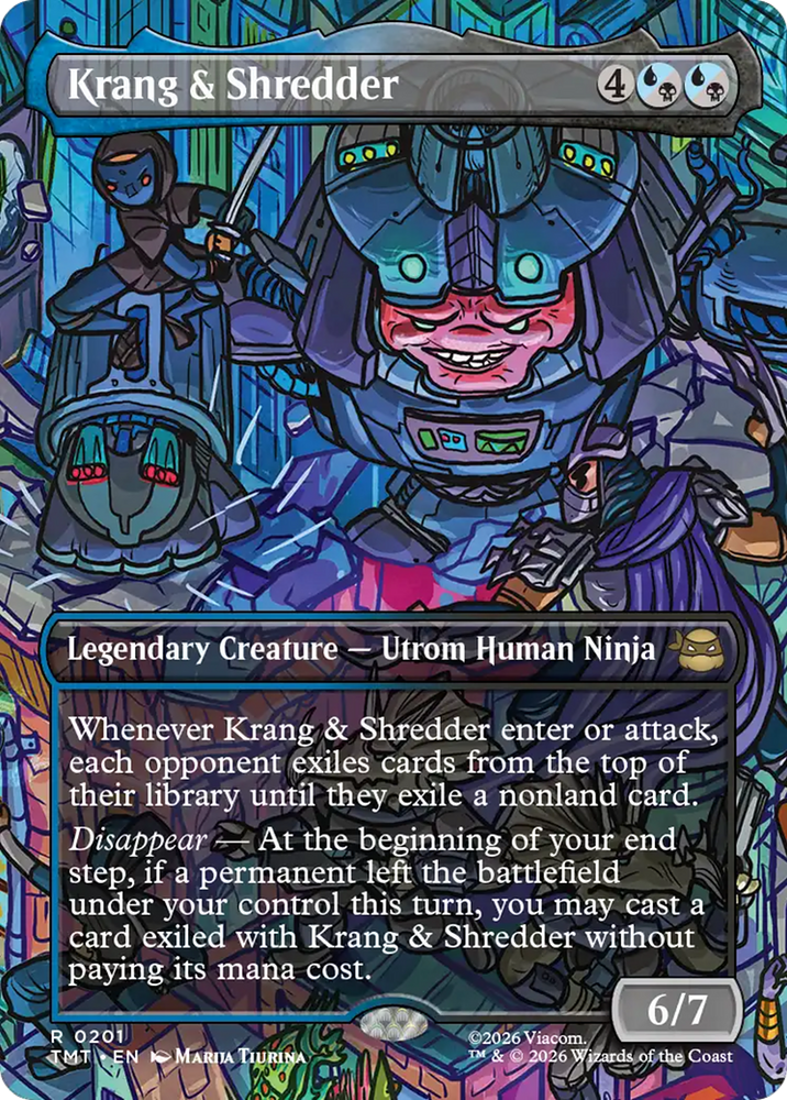 Magic | Krang & Shredder (Borderless) [Teenage Mutant Ninja Turtles] | The Nerd Merchant