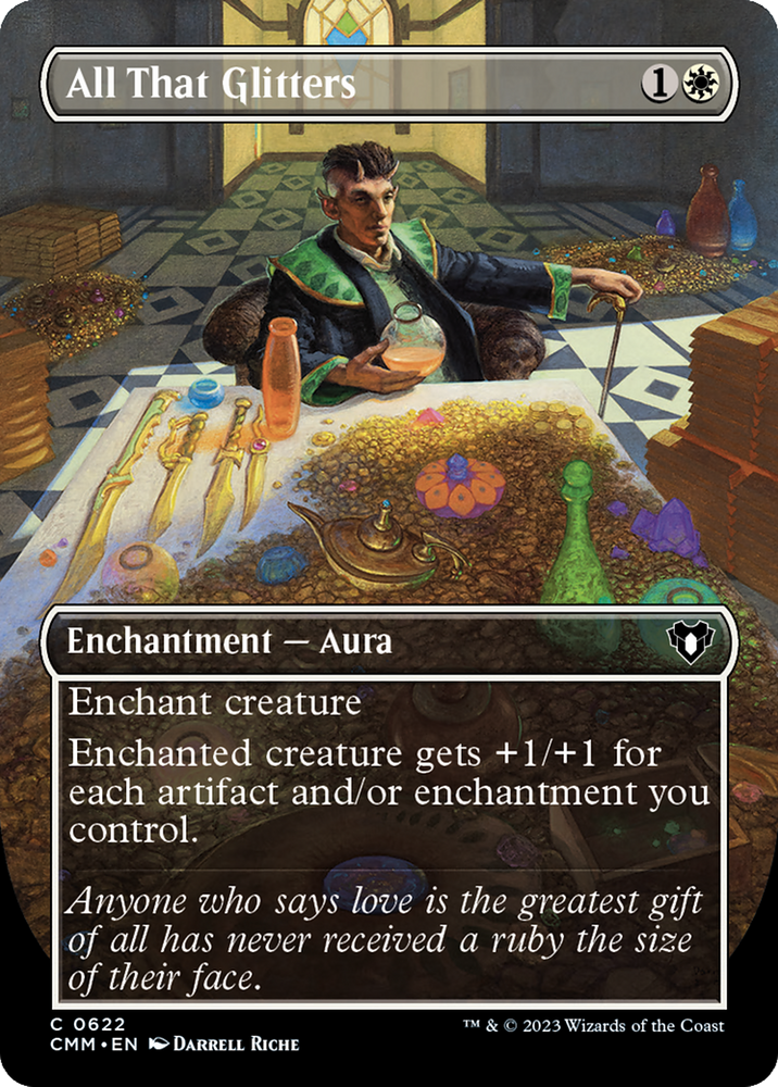 Magic | All That Glitters (Borderless Alternate Art) [Commander Masters] | The Nerd Merchant