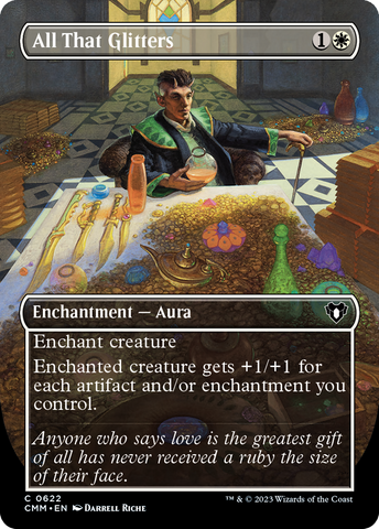 Magic | All That Glitters (Borderless Alternate Art) [Commander Masters] | The Nerd Merchant