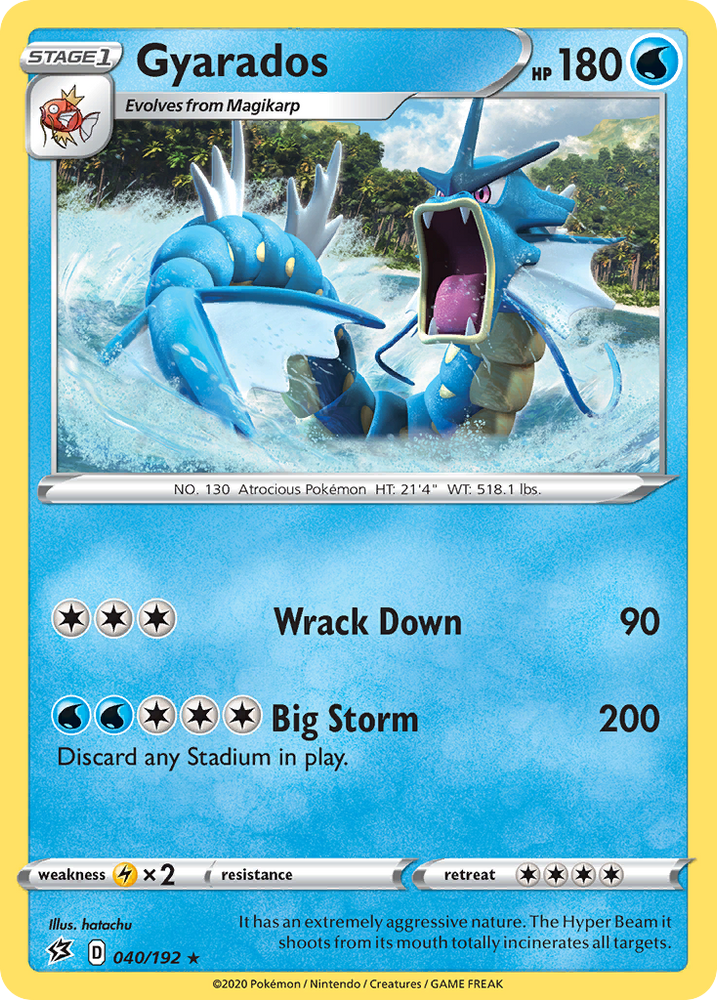 Pokemon | Gyarados (040/192) [Sword & Shield: Rebel Clash] | The Nerd Merchant