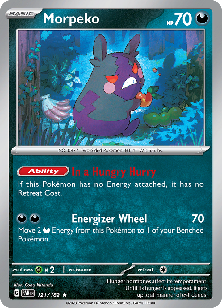 Pokemon | Morpeko (121/182) [Scarlet & Violet: Paradox Rift] | The Nerd Merchant