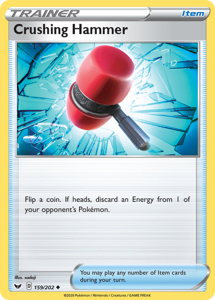 Pokemon | Crushing Hammer (159/202) [Sword & Shield: Base Set] | The Nerd Merchant