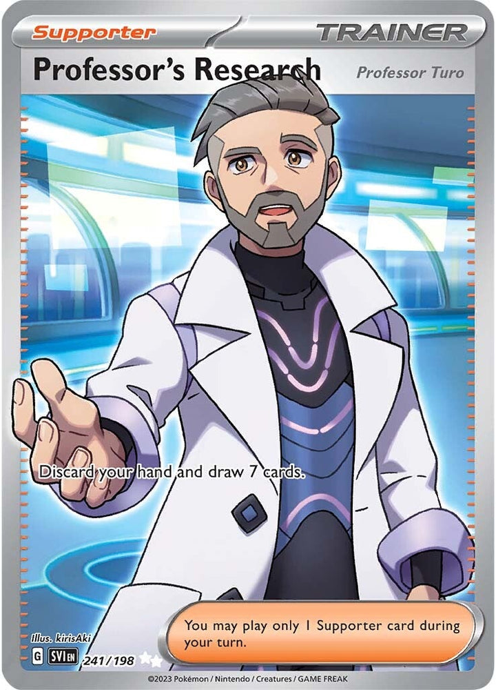Pokemon | Professor's Research (Professor Turo) (241/198) [Scarlet & Violet: Base Set] | The Nerd Merchant
