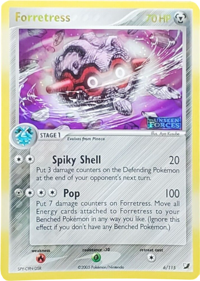 Pokemon | Forretress (6/115) (Stamped) [EX: Unseen Forces] | The Nerd Merchant