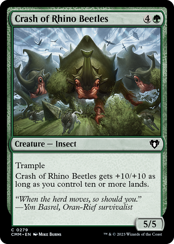Magic | Crash of Rhino Beetles [Commander Masters] | The Nerd Merchant