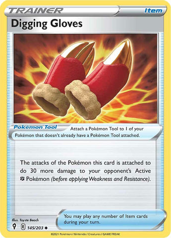 Pokemon | Digging Gloves (145/203) [Sword & Shield: Evolving Skies] | The Nerd Merchant