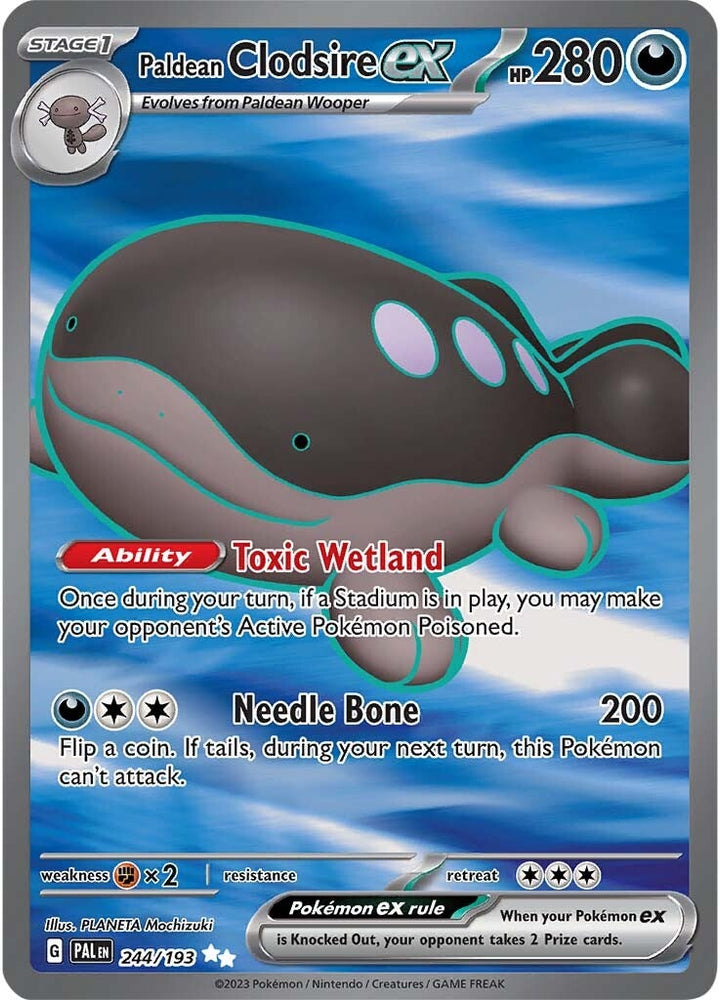 Pokemon | Paldean Clodsire ex (244/193) [Scarlet & Violet: Paldea Evolved] | The Nerd Merchant