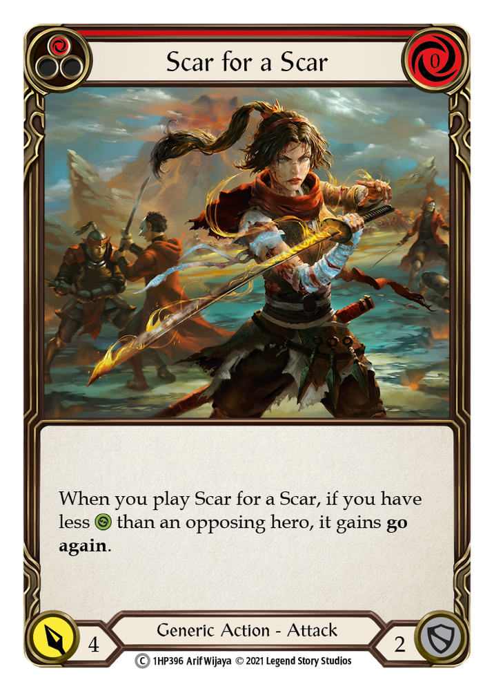 Flesh and Blood TCG | Scar for a Scar (Red) [1HP396] (History Pack 1) | The Nerd Merchant