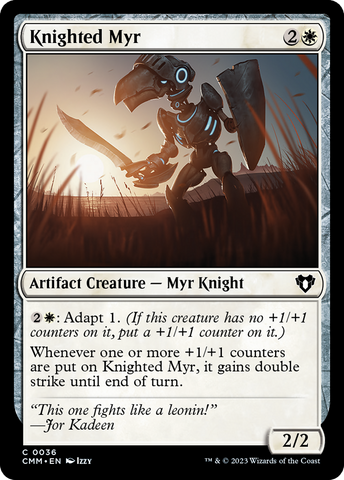 Magic | Knighted Myr [Commander Masters] | The Nerd Merchant