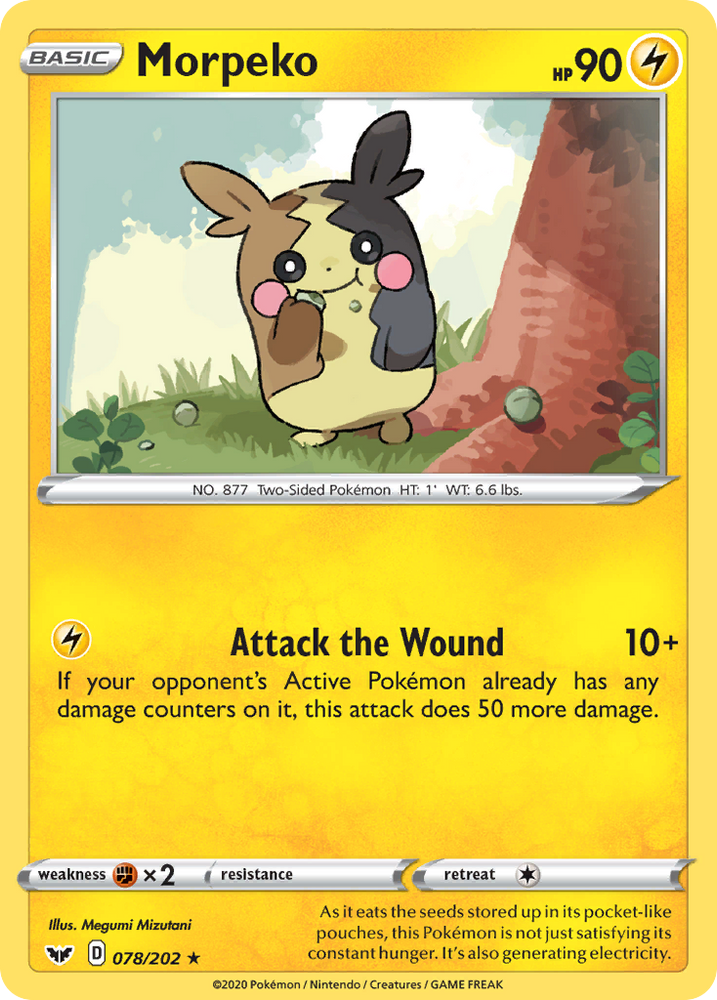 Pokemon | Morpeko (078/202) [Sword & Shield: Base Set] | The Nerd Merchant